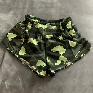 Lululemon shorts size 4. Camo print